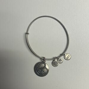 Alex and Ani Silver-Tone Bangle Bracelet 2016 Love